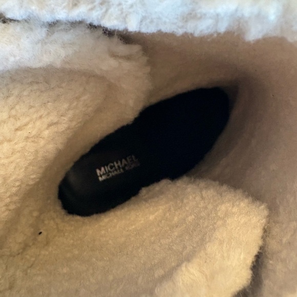 Michael Kors Black and Gray Heeled Boots - Picture 7 of 9